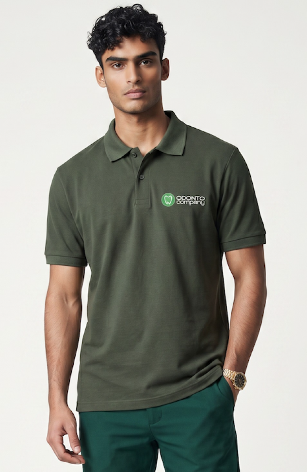 Camisa Pólo Masc Branca Oficial Odonto Company - #3
