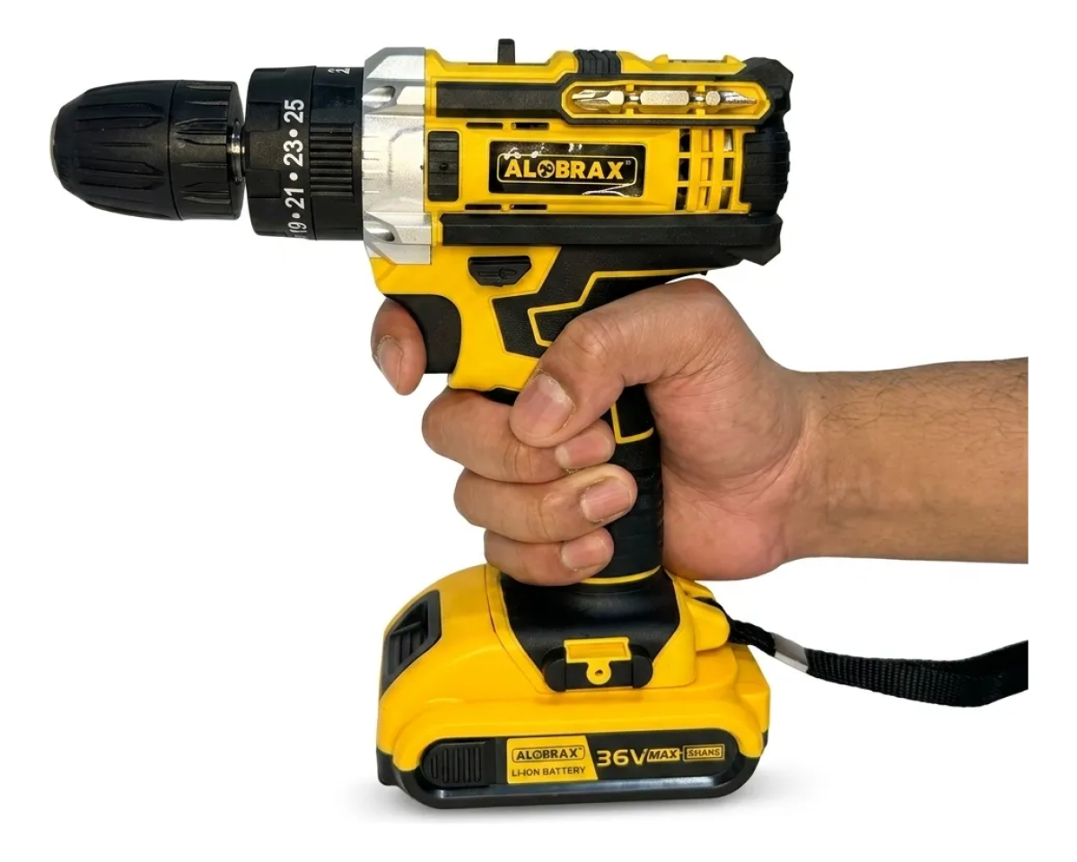 Parafusadeira Furadeira 36v Sem Fio 2 Baterias C/ Maleta - #7
