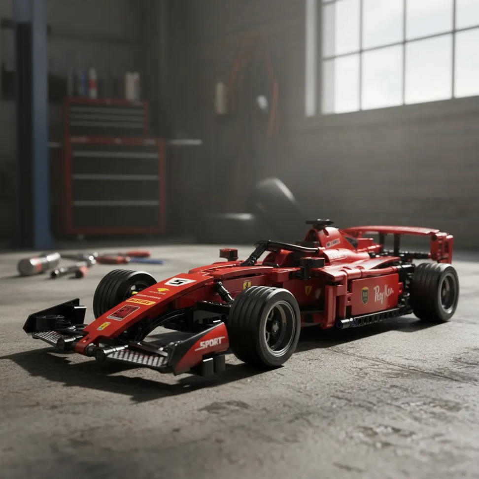 Blocos De Montar Formula 1 Ferrari 455 Peças - #4