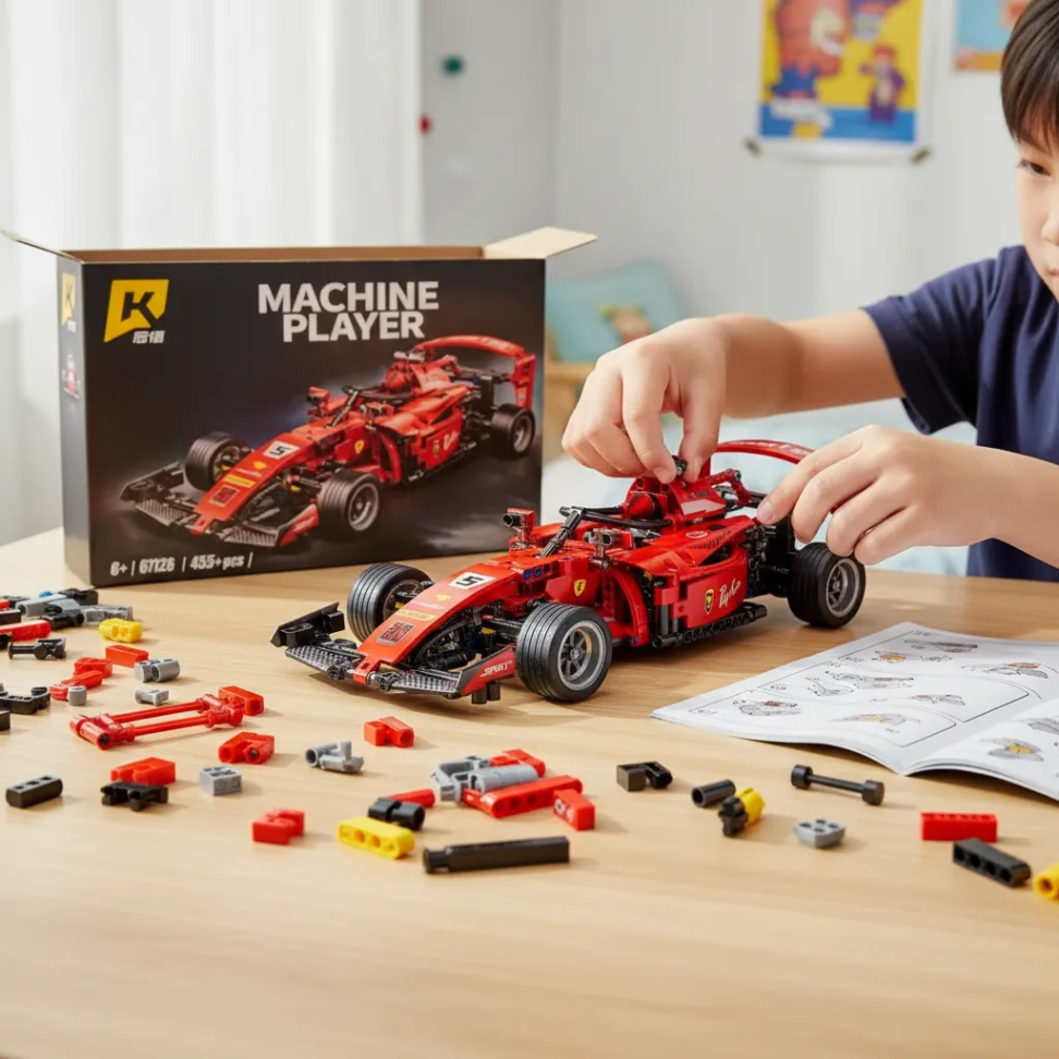 Blocos De Montar Formula 1 Ferrari 455 Peças - #5