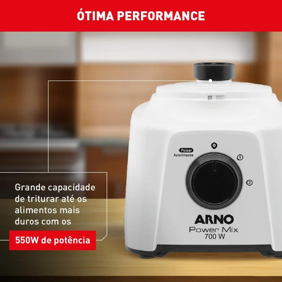 Liquidificador Arno Pwr Mix LQ12 700w 127v Bc Lâmina Zelkrom - #3