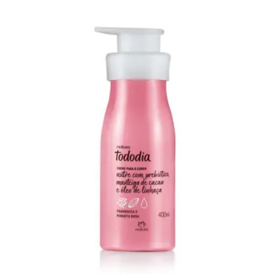 Creme Desodorante Nutritivo para o Corpo Framboesa e Pimenta Rosa Tododia 400ml - Natura