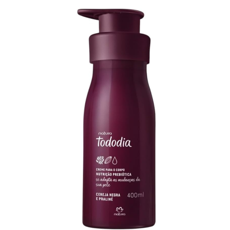 Creme Hidratante Tododia Cereja Negra e Praliné Natura 400ml Natura