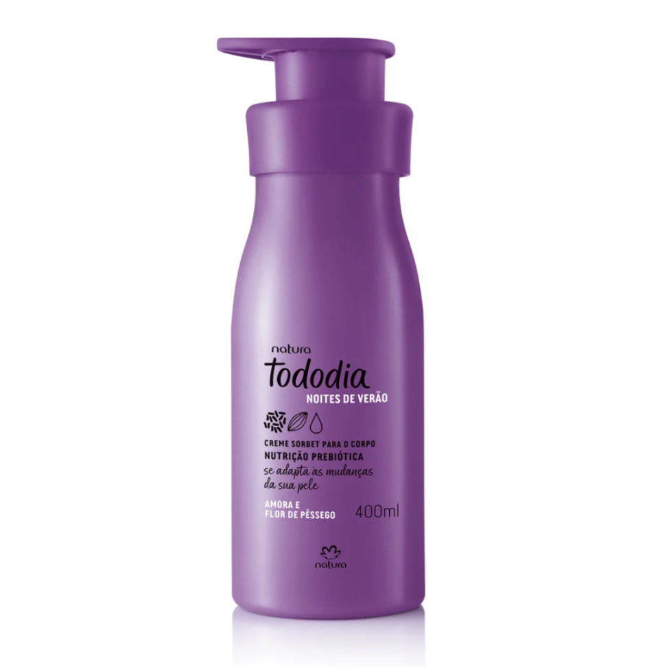 Creme Desodorante Nutritivo para o Corpo Tododia Amora e Flor de Pêssego 400ml - Natura