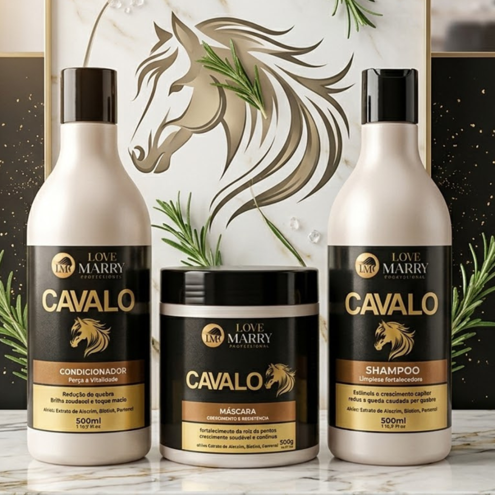 Kit Cavalo Preto 500g Love Marry