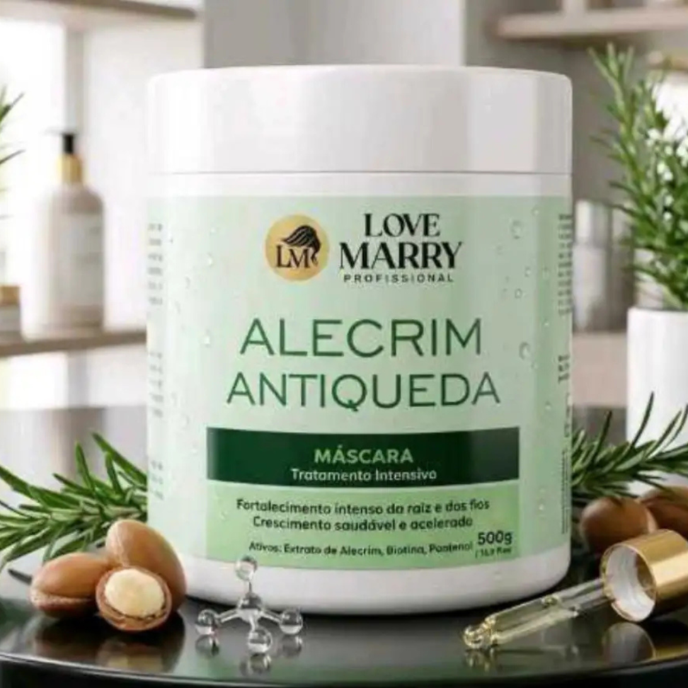 Máscara Alecrim Antiqueda 500g Love Marry