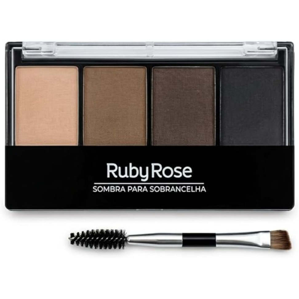 Sombra Ruby Rose Para Sobrancelhas Paleta Com 4 Cores