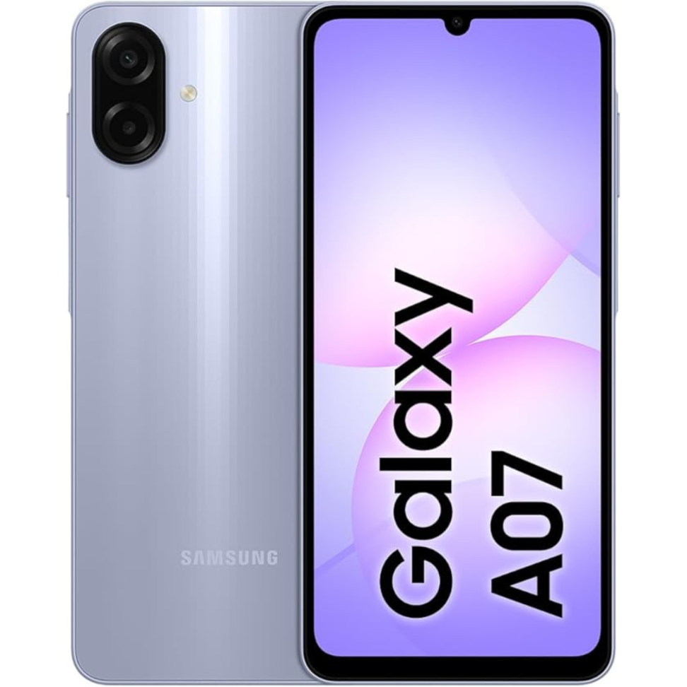 Celular Samsung Galaxy A07 128GB, 4GB, Câm. 50MP, Tela 6.7"- Violeta