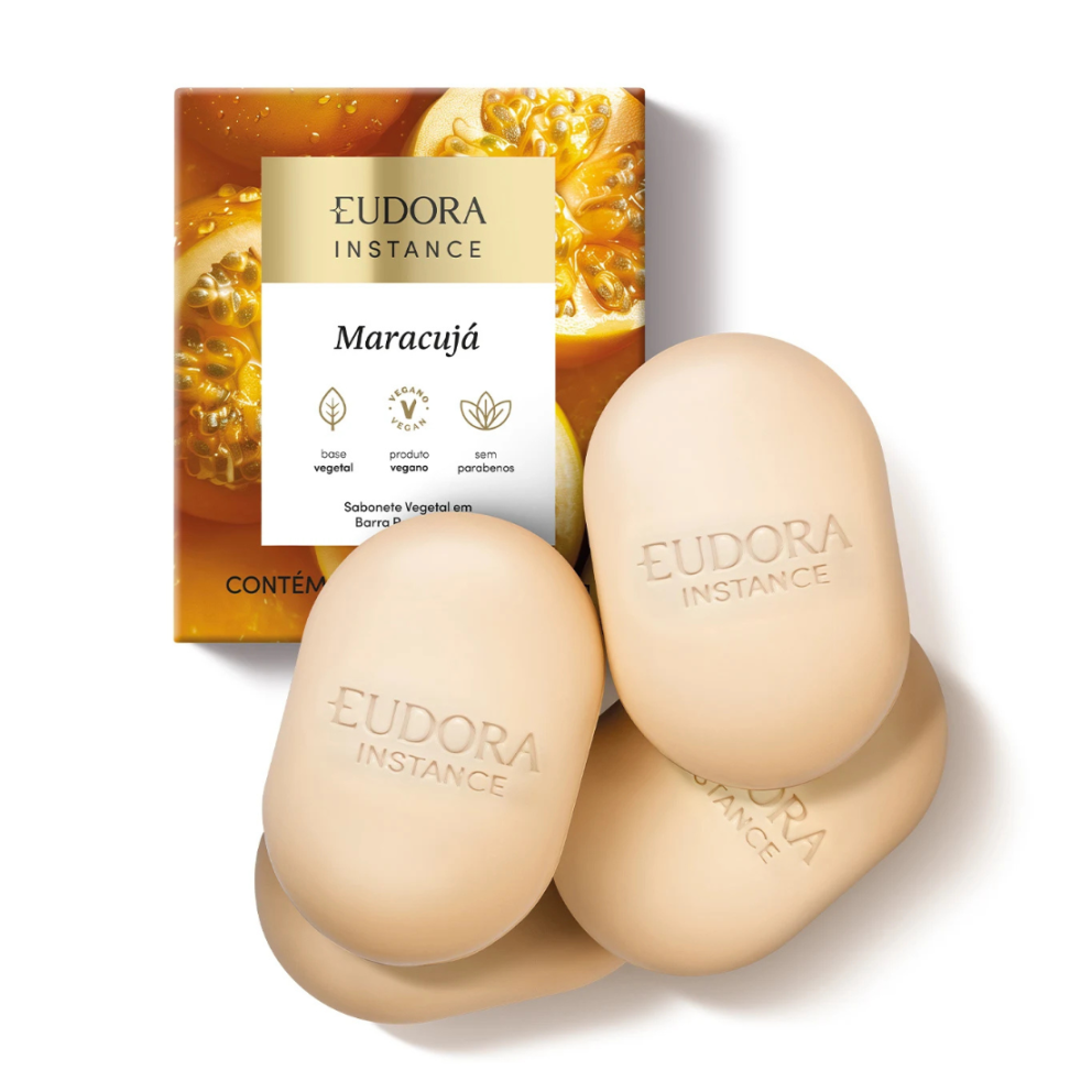 Sabonete Vegetal Em Barra Perfumado Instance Maracujá 4X80G - Eudora