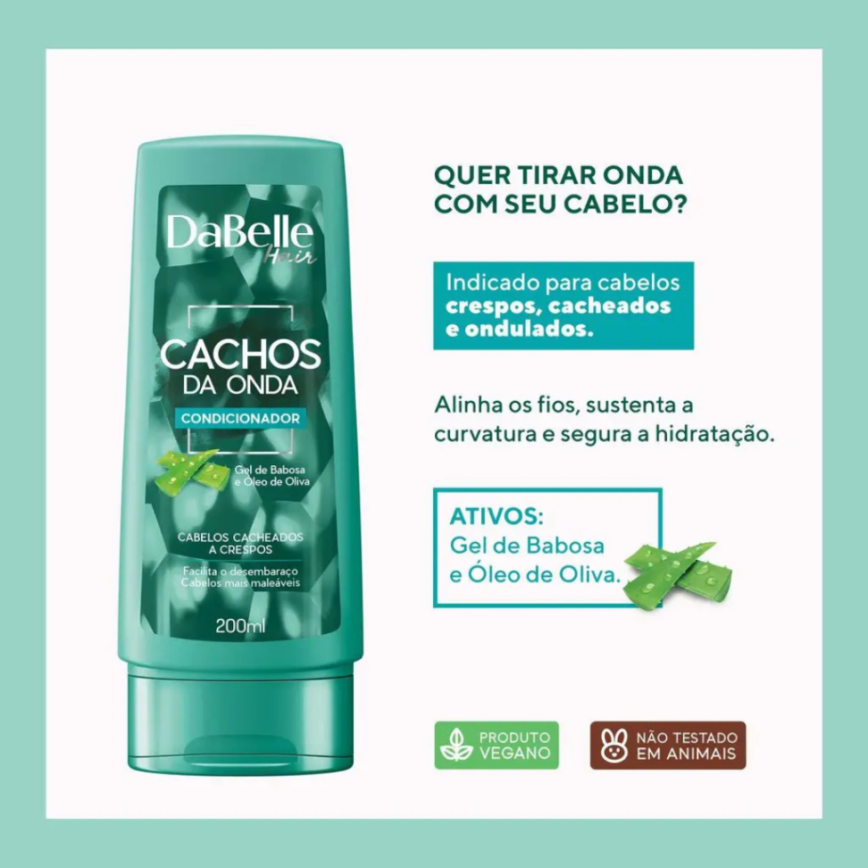 Kit Dabelle (Shampoo+Condicionador) Cachos Da Onda 425ml - #3