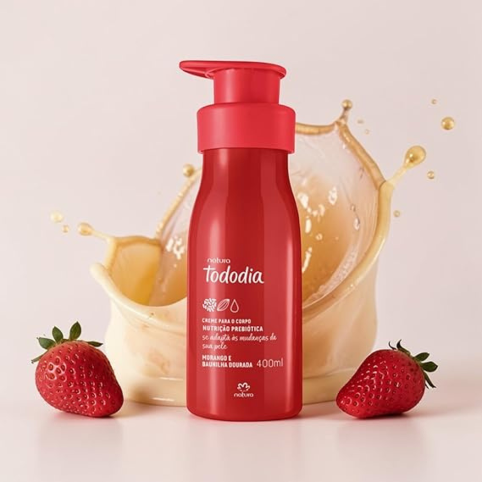 Creme Nutritivo para o Corpo Tododia Morango e Baunilha Dourada 400 ml - Natura - #3