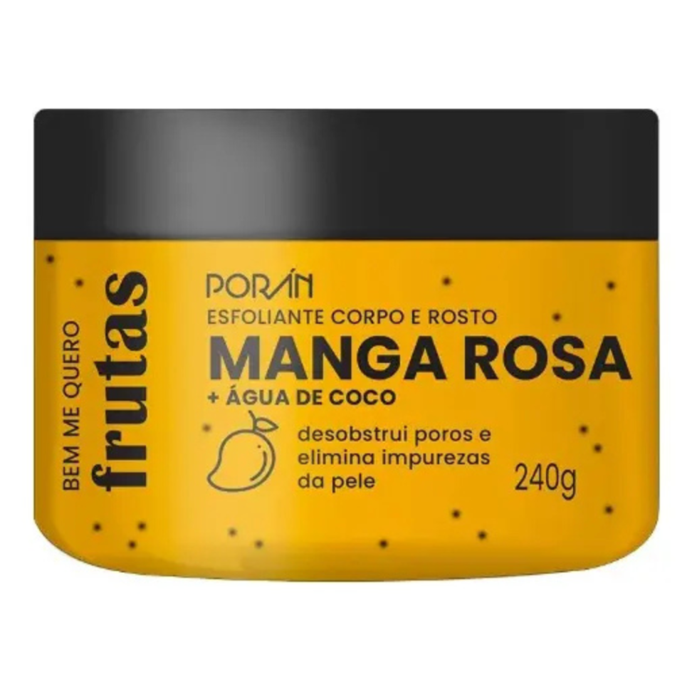 Esfoliante Manga Rosa Corpo E Rosto Porán Bem Me Quero 240g
