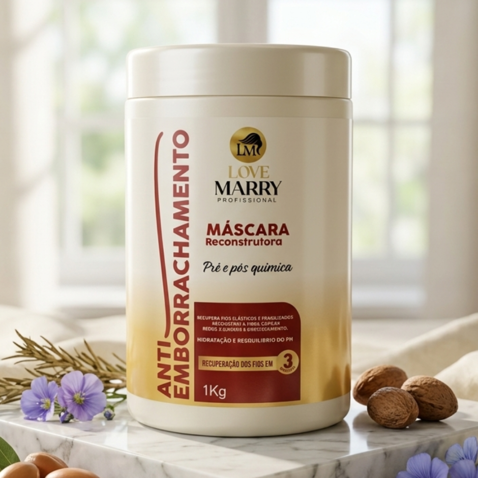 Máscara Ant-Emborrachamento 1kg Love Marry