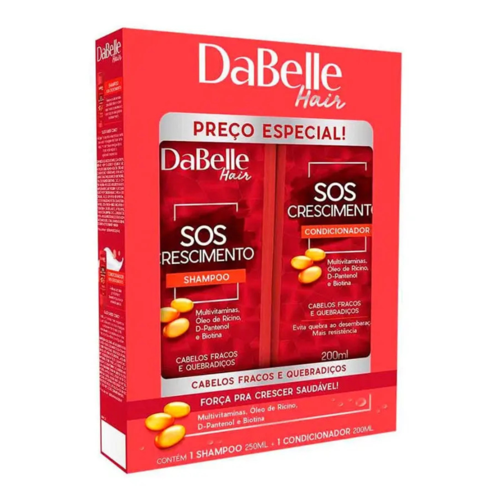 Kit Dabelle (Shampoo+Condicionador) Sos Crescimento 425ml