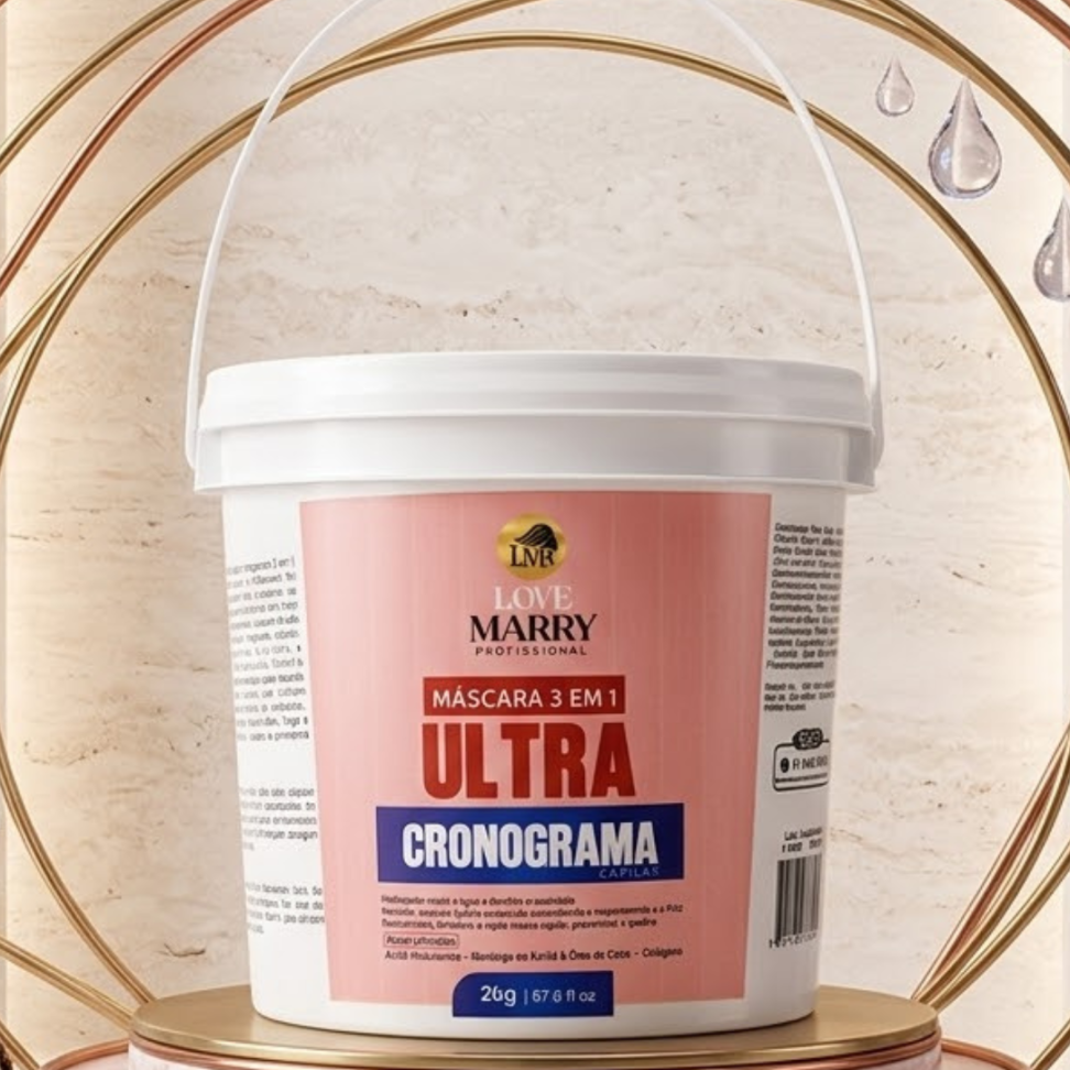 Máscara 3 em 1 Ultra Ceonograma 2 Kg Love Marry Profissional