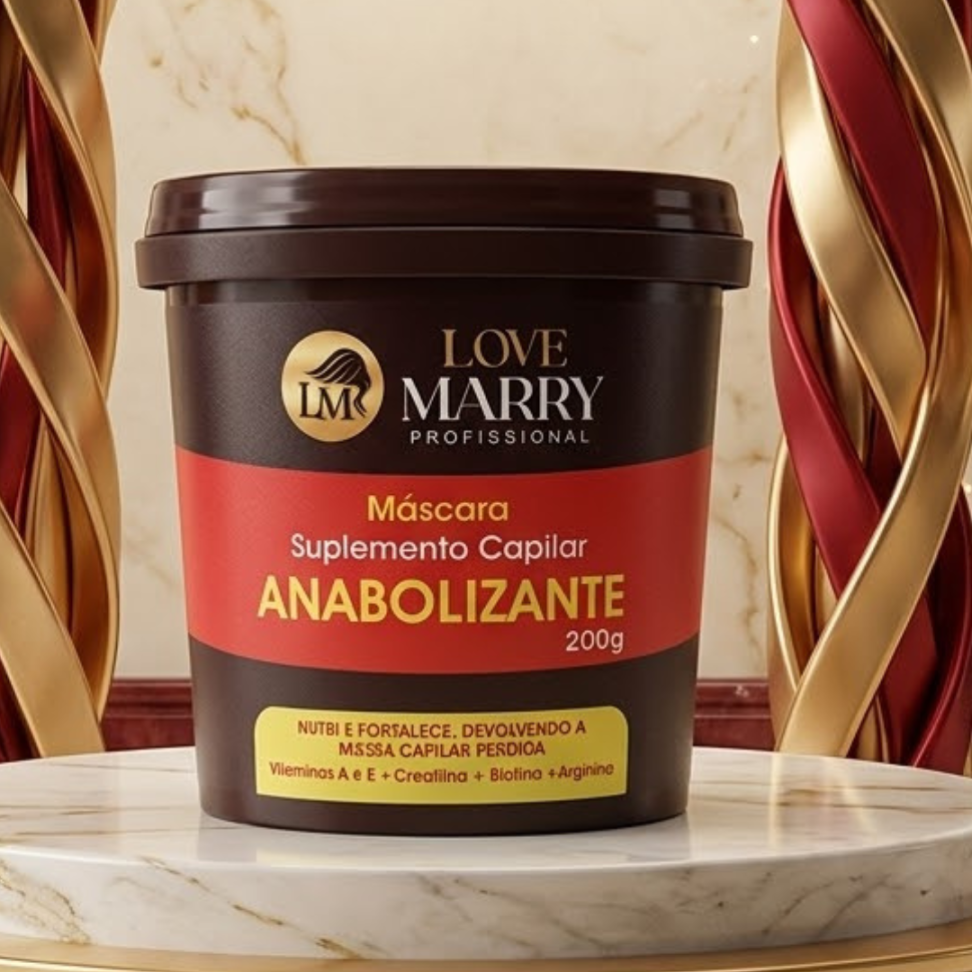Máscara Suplemento Capilar Anabolizante 200g – Love Marry Profissional