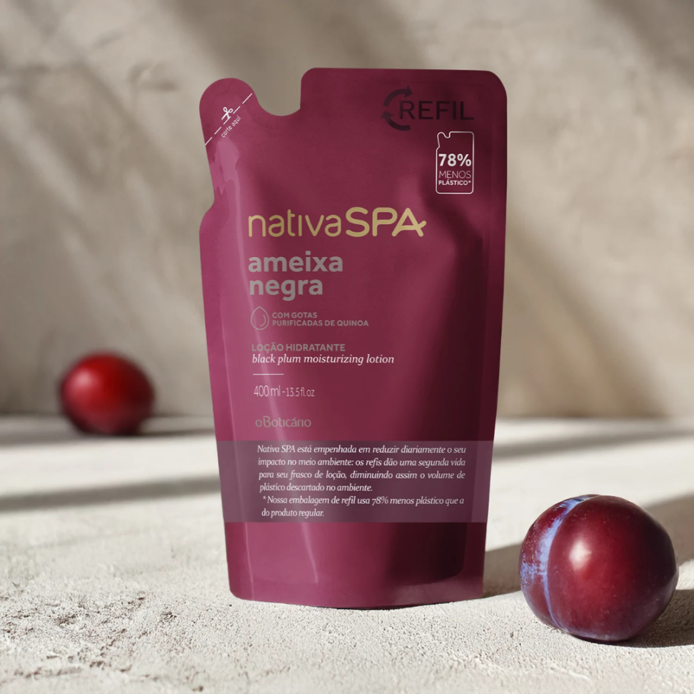 Refil Loção Desodorante Hidratante Corporal Nativa Spa Ameixa Negra 400Ml - #3