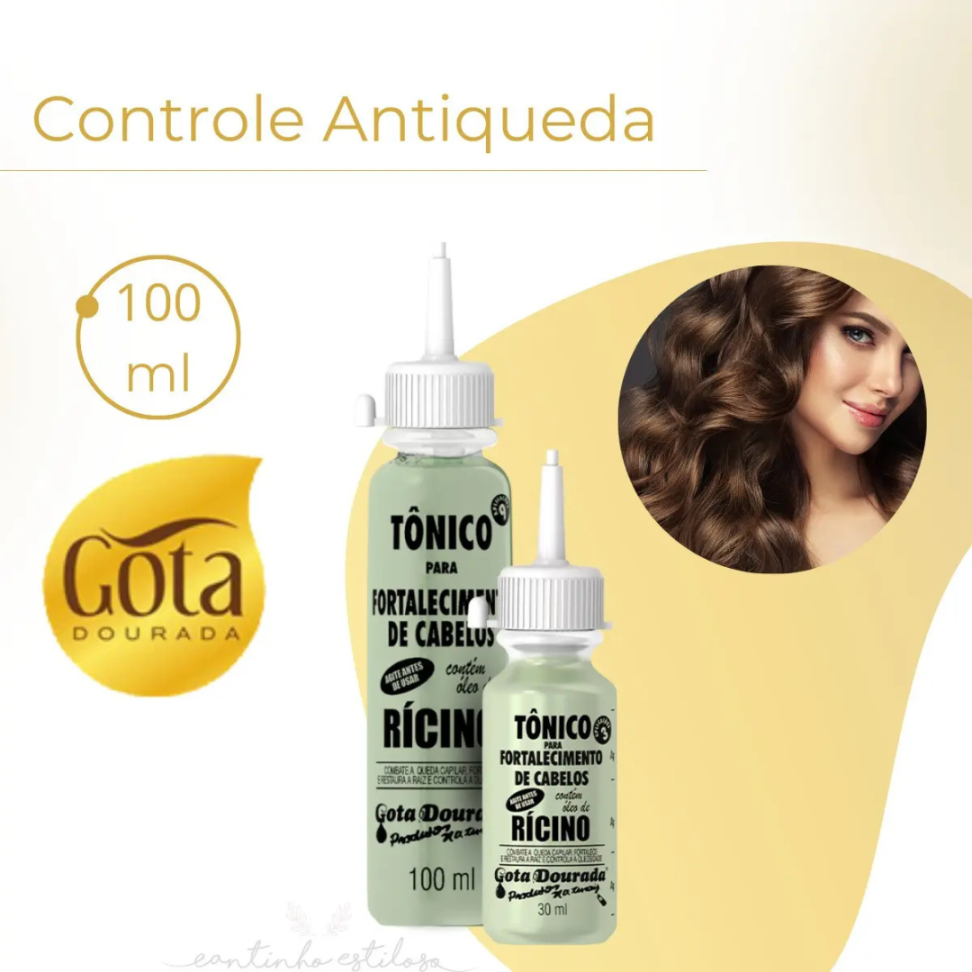 Tônico Gota Dourada Fortalecimento Ricino 100ml - #4