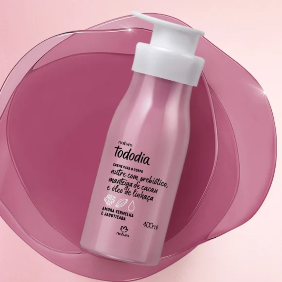 Creme Desodorante Nutritivo para o Corpo Tododia Amora Vermelha e Jabuticaba 400ml - Natura