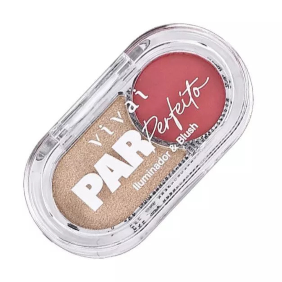 Iluminador e Blush Par Perfeito - Vivai