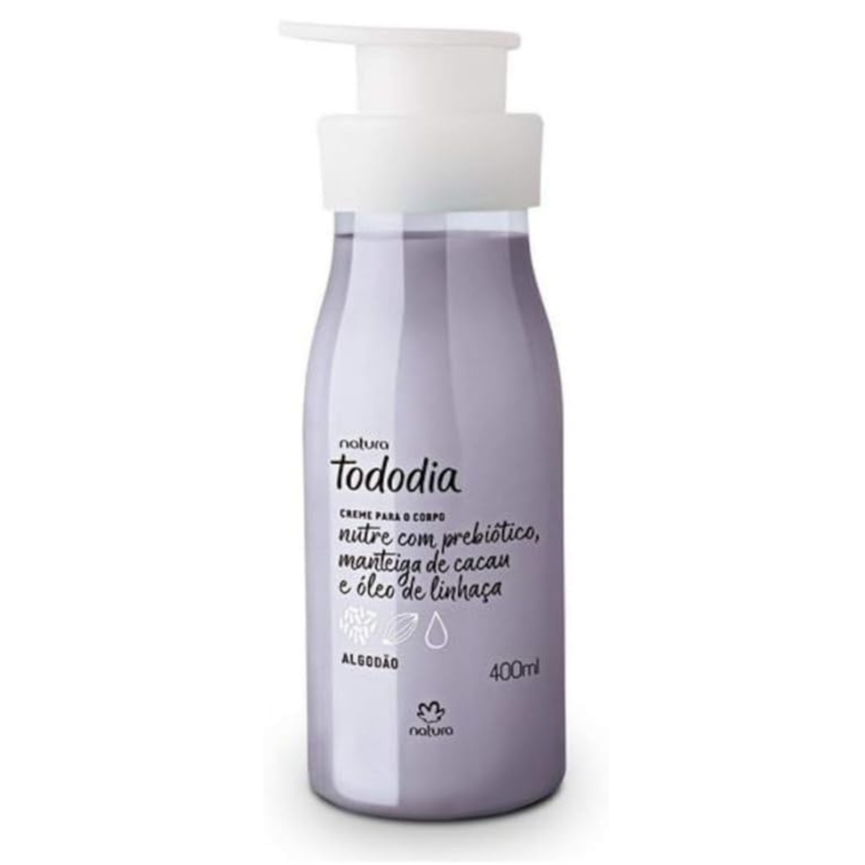 Creme Tododia Nutritivo Desodorante para o Corpo Algodão - 400ml Natura