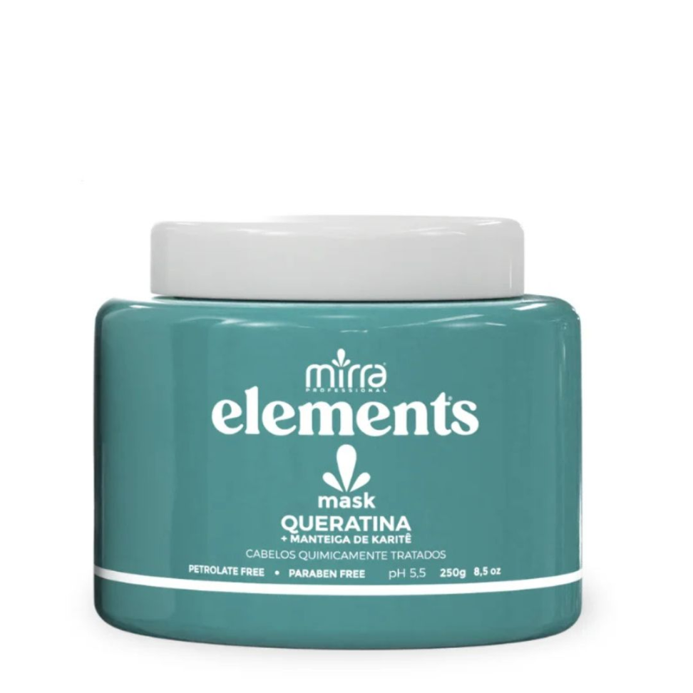 Mascára Queratina+ Manteiga de Karitê Mirra Elements 500g
