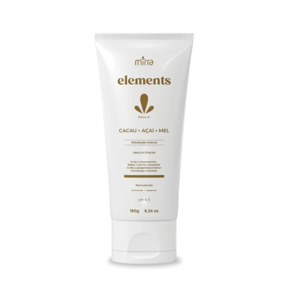 Leave-In Cacau + Açaí + Mel Mirra Elements 180g