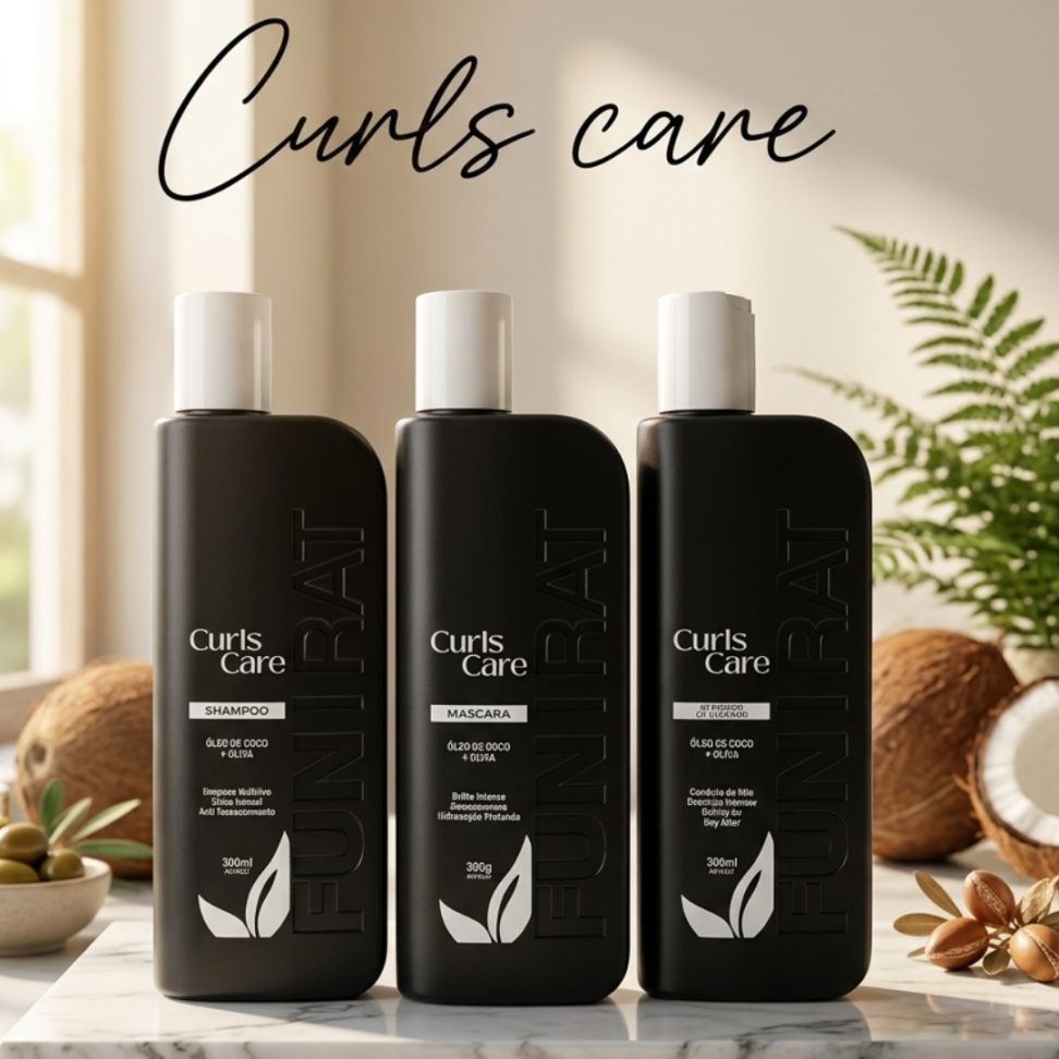 Kit Funtrat Curls Care ( Sh+Masc+Ativ Cachos)