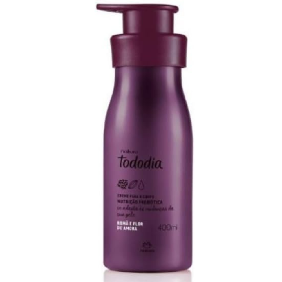 Creme Desodorante Nutritivo Para o Corpo Tododia Romã e Flor de Amora, Fórmula Vegana, 400ml Natura