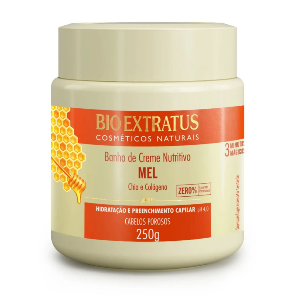 Máscara Banho de Creme Mel 250g Bio Extratus