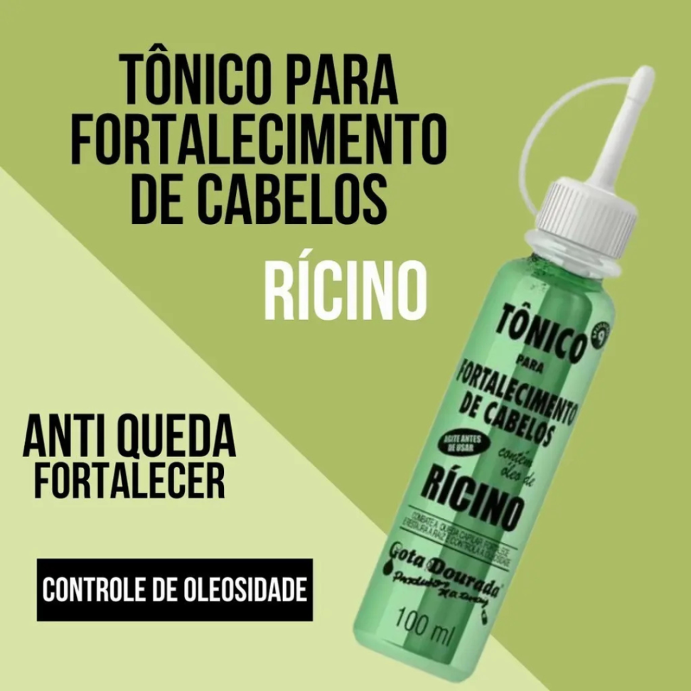 Tônico Gota Dourada Fortalecimento Ricino 100ml - #5
