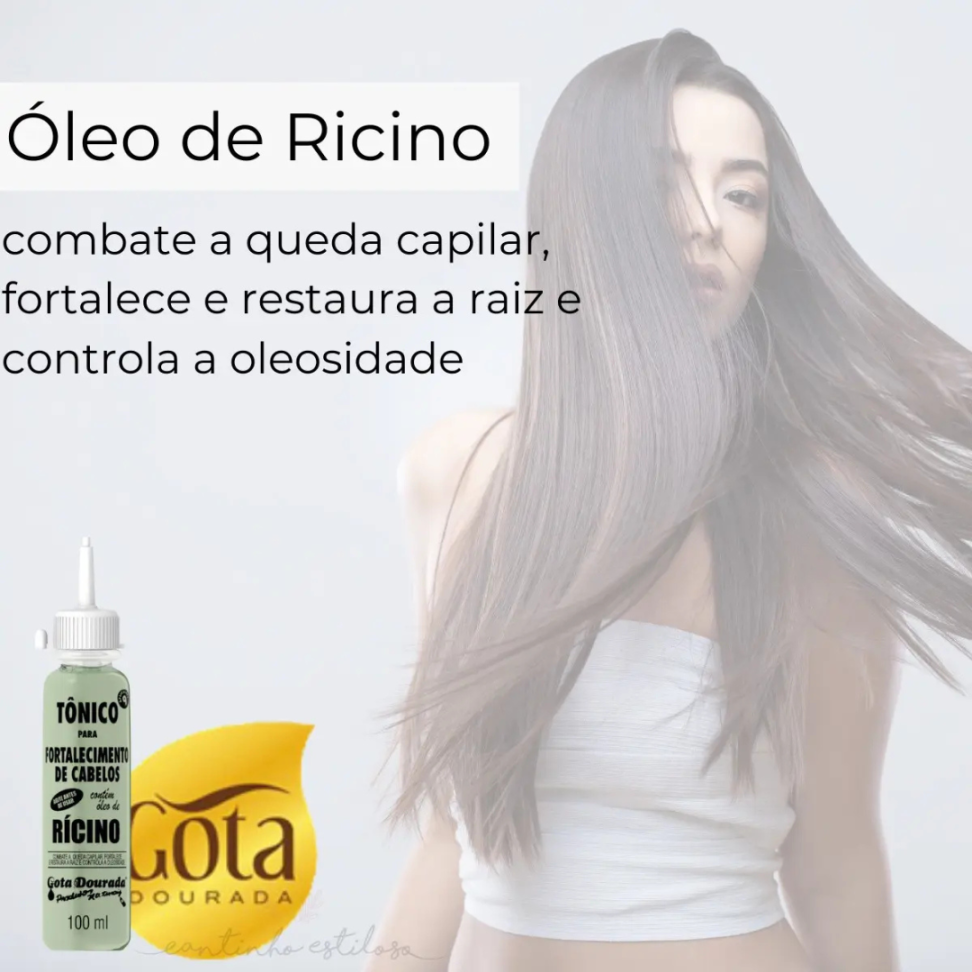 Tônico Gota Dourada Fortalecimento Ricino 100ml - #3