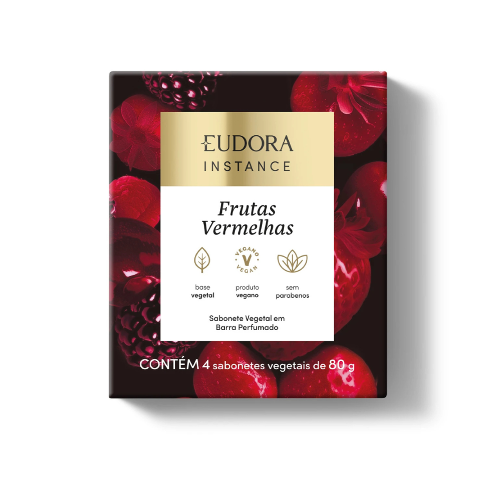 Sabonete Vegetal Em Barra Perfumado Instance Frutas Vermelhas 4X80G - #3