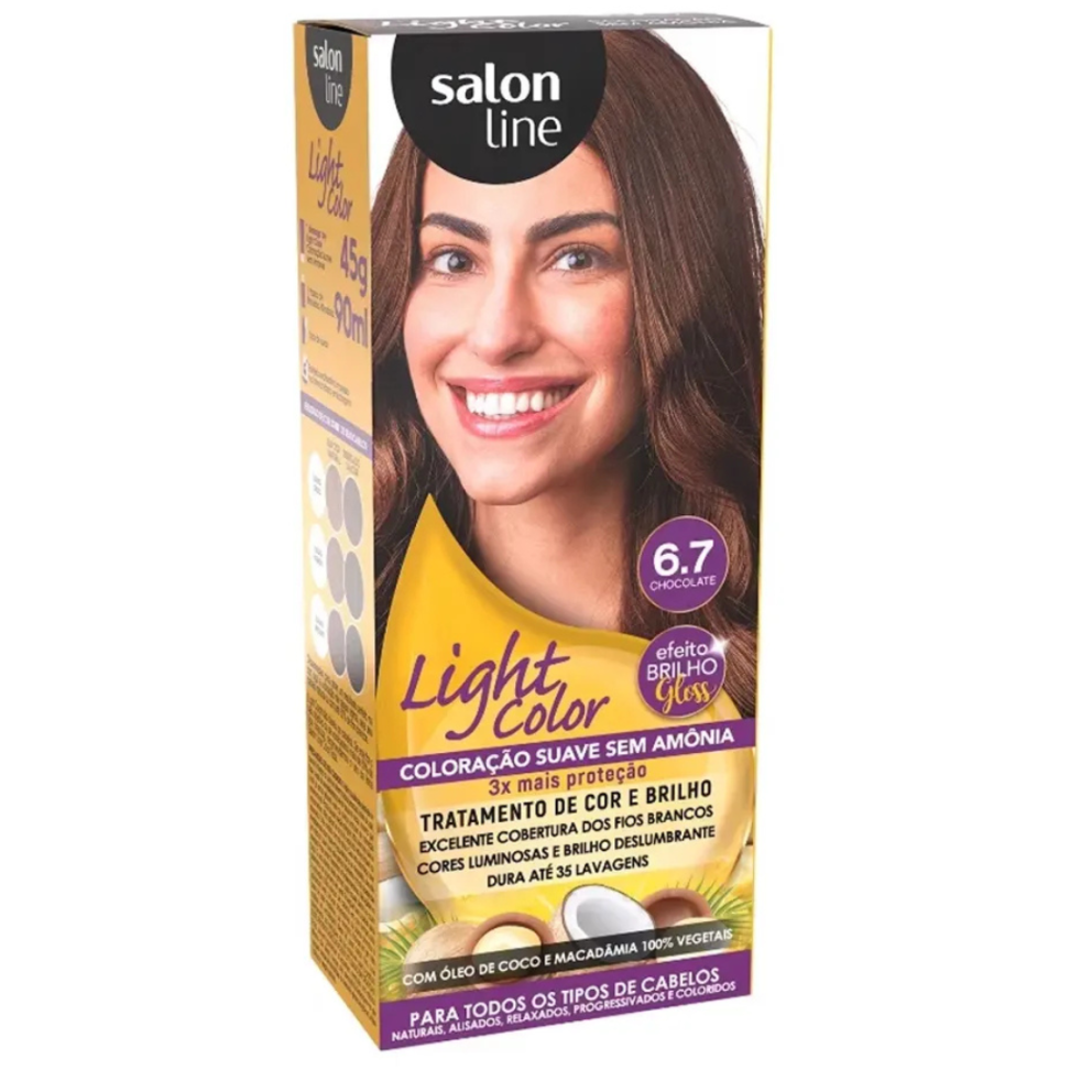Tintura Light Color Tonalizante 6.7 Chocolate Salon Line