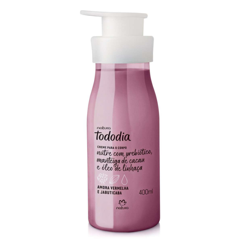 Creme Desodorante Nutritivo para o Corpo Tododia Amora Vermelha e Jabuticaba 400ml - Natura