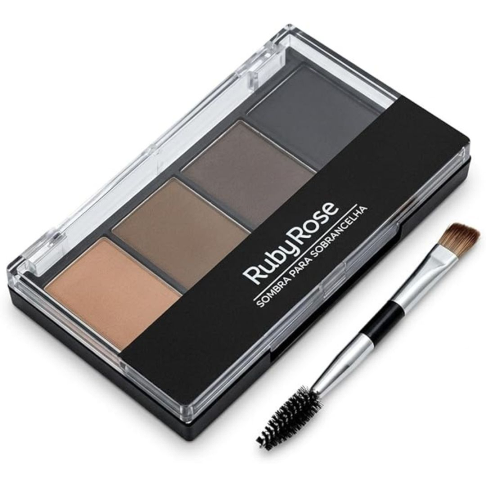 Sombra Ruby Rose Para Sobrancelhas Paleta Com 4 Cores - #3