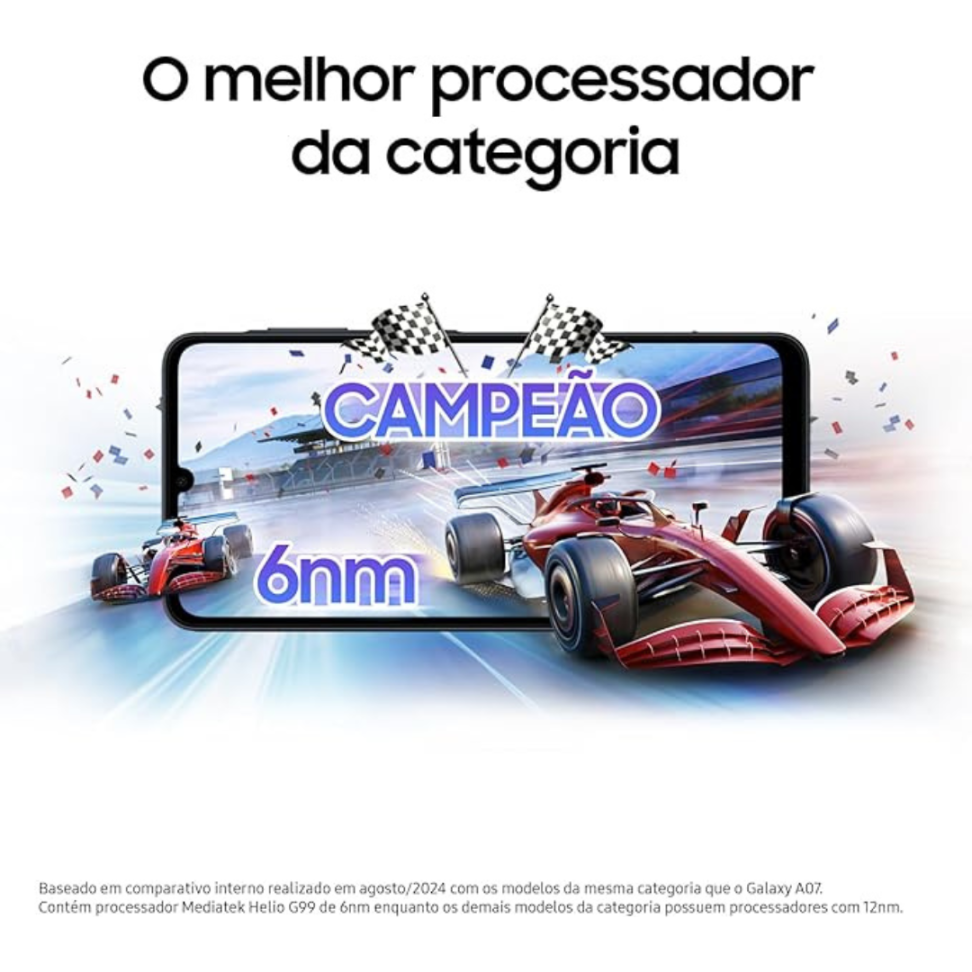 Celular Samsung Galaxy A07 128GB, 4GB, Câm. 50MP, Tela 6.7"- Violeta - #4