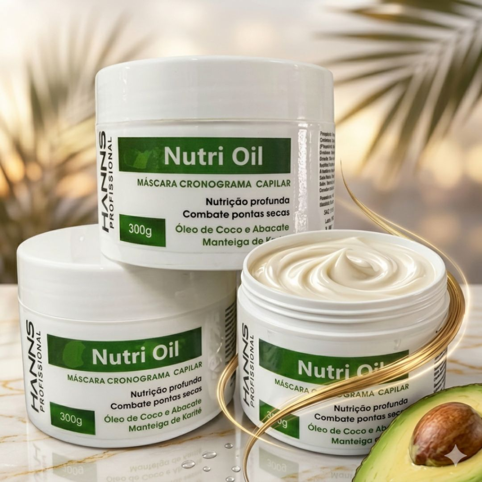 Máscara Nutrição Nutri Oil 300g Hanns