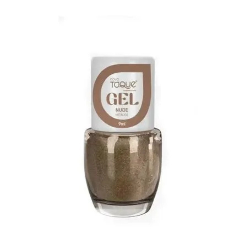 Esmalte em Gel  Nude Metálico 9ML Novo Toque