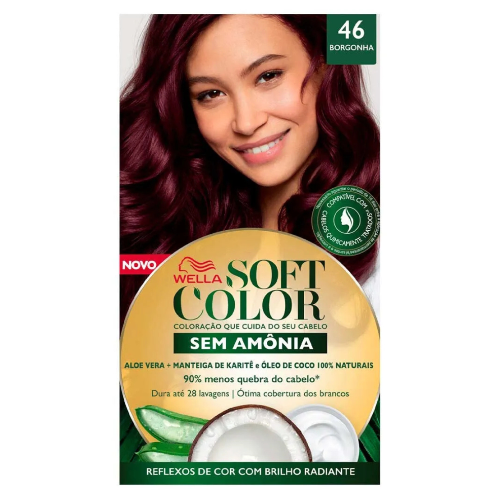 Tintura Soft Color Kit 46 Borgonha Wella