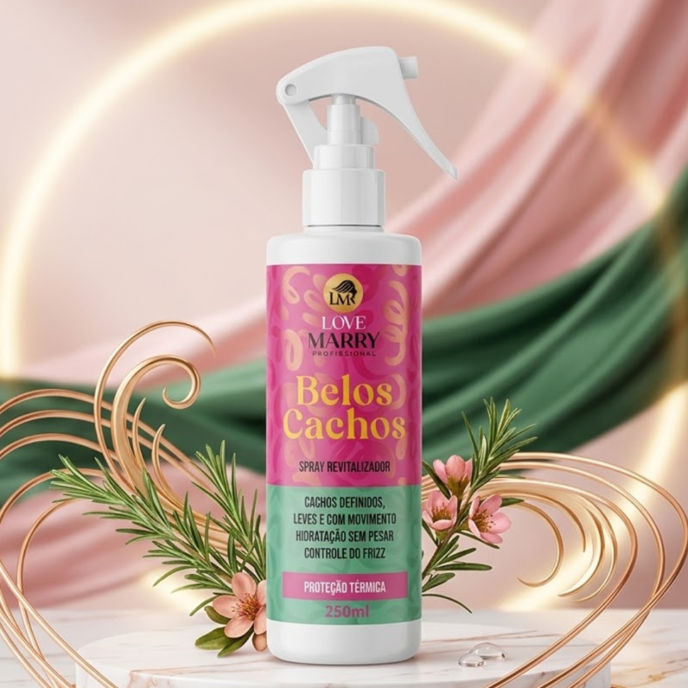 Spray cachos protetor térmico levin 250Ml Love Marry