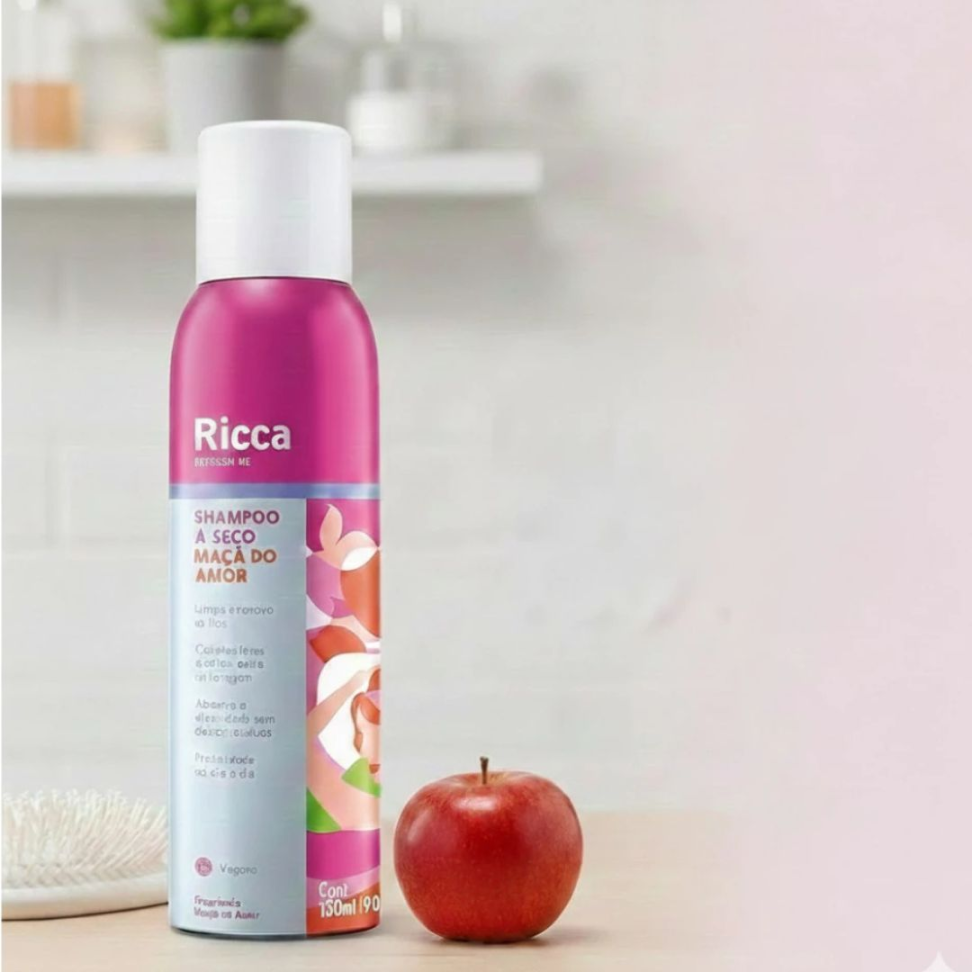 Shampoo a Seco Maçã do Amor 150ml - Ricca - #3