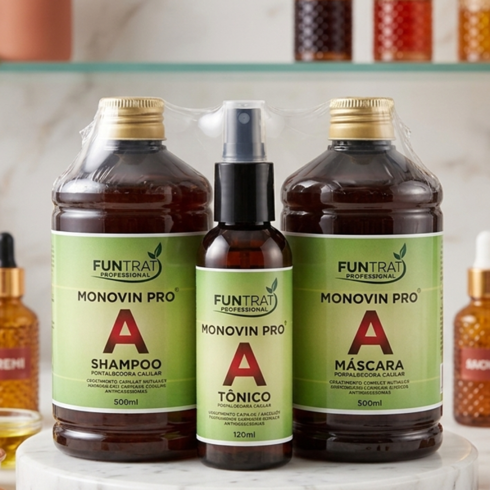 Kit Manovin ( Shampoo+ Masc+Tônico) 500/110ml