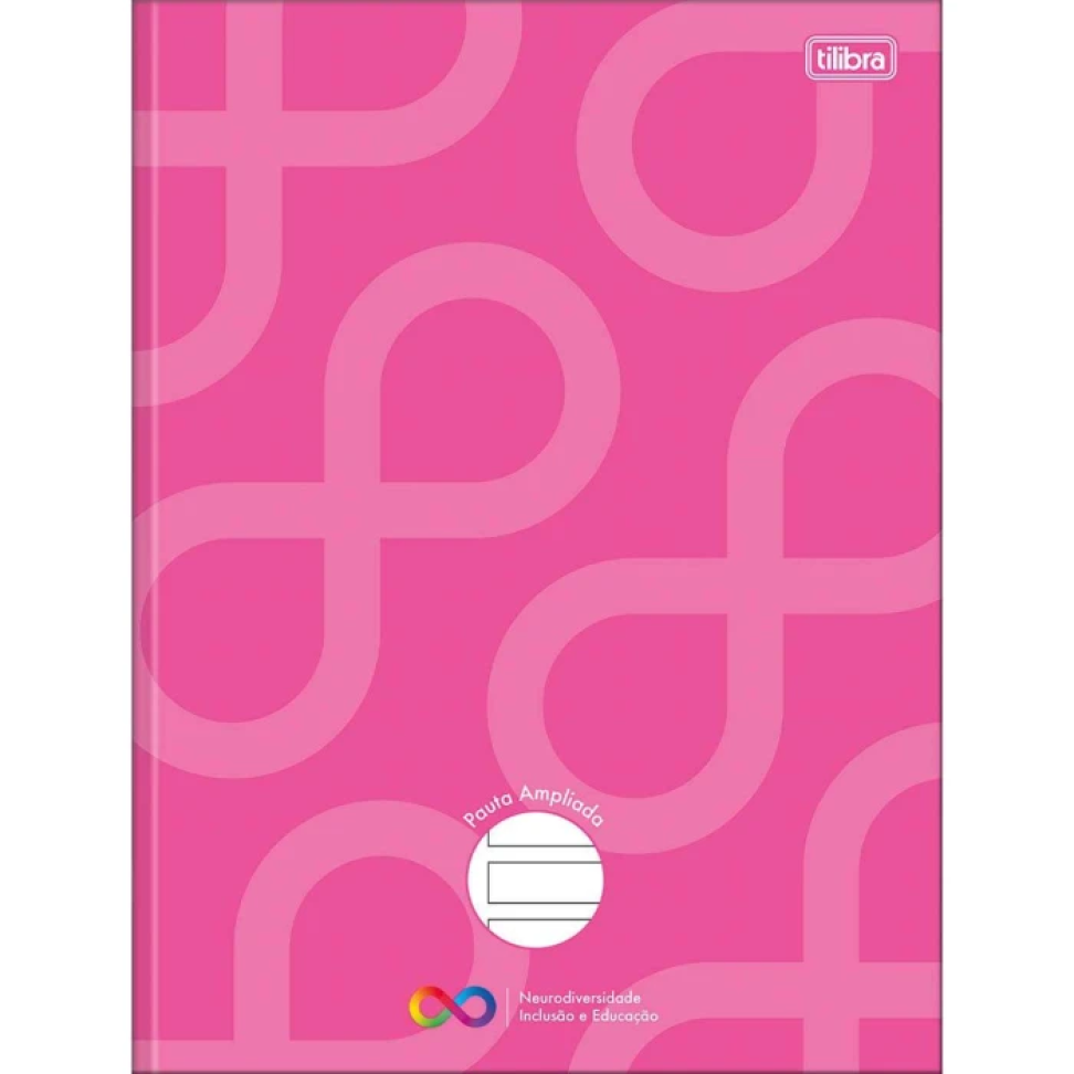Caderno capa dura brochurão 80 folhas pauta ampliada para autismo Tilibra - #5