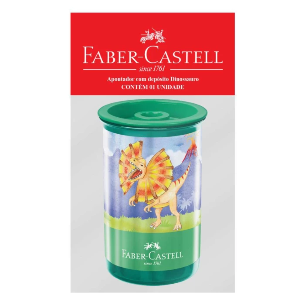 Apontador com depósito dinossauro blister Faber-Castell - #4
