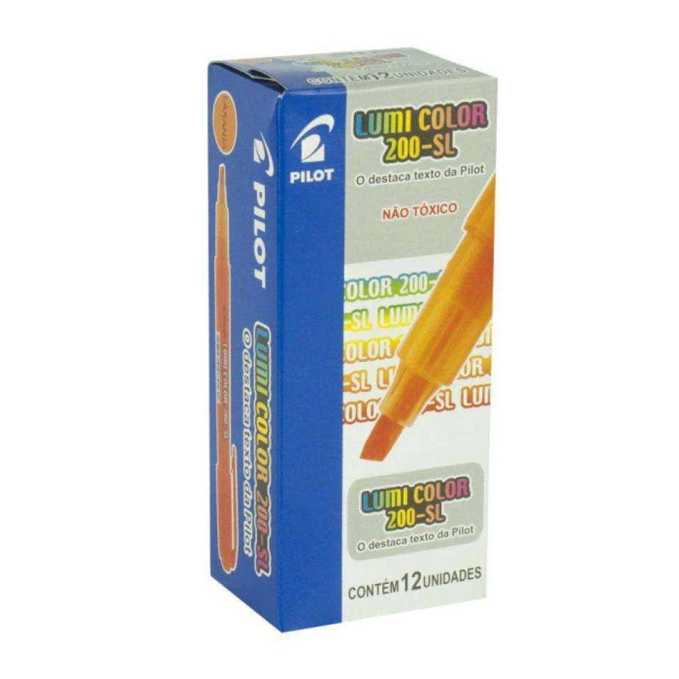 Caneta Marca Texto 200SL Laranja Pilot