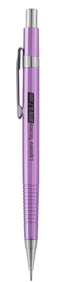 Lapiseira Técnica 0,7 mm Metalizada – 1 Unidade | BRW - #5