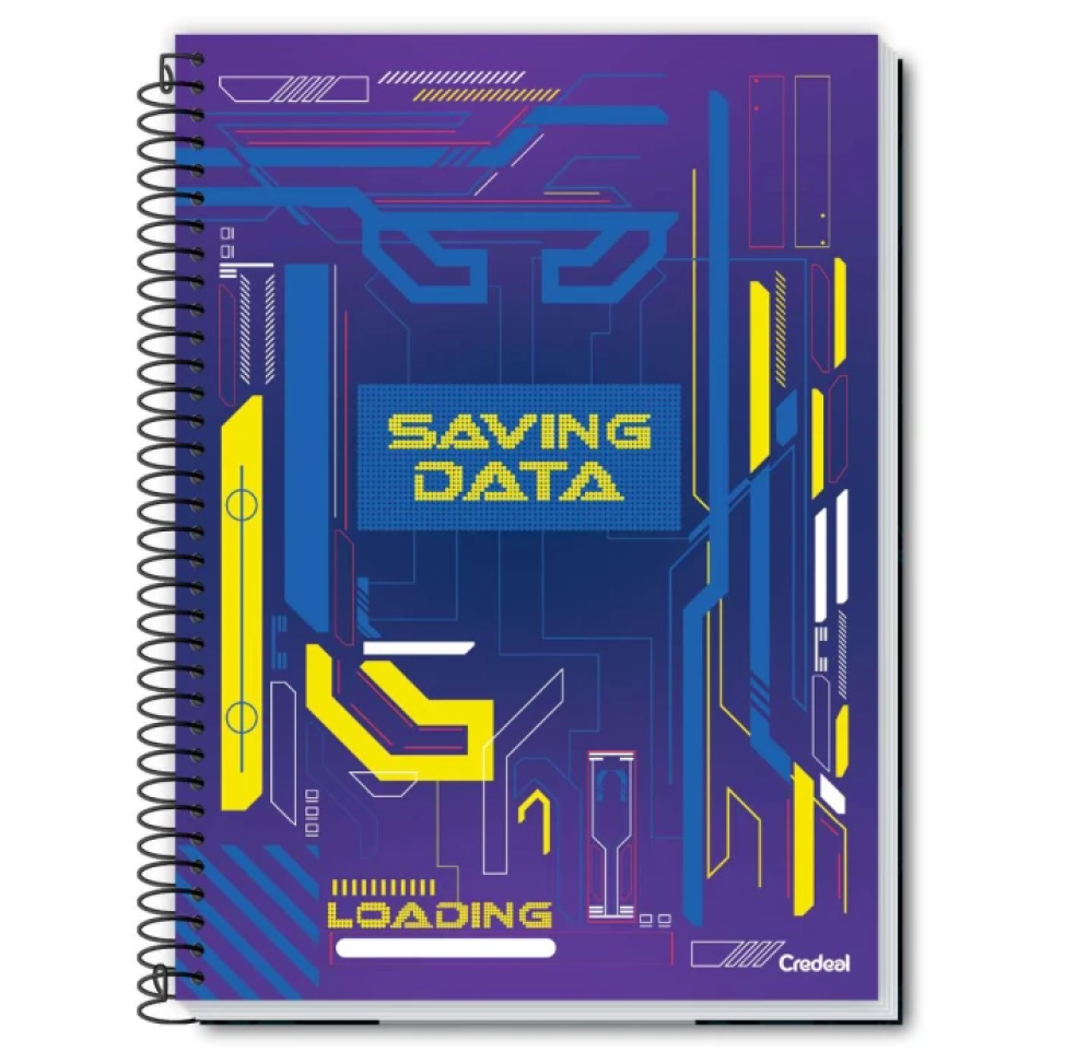 Caderno capa dura 10 matérias 160 folhas masculino My Collection Credeal - #3