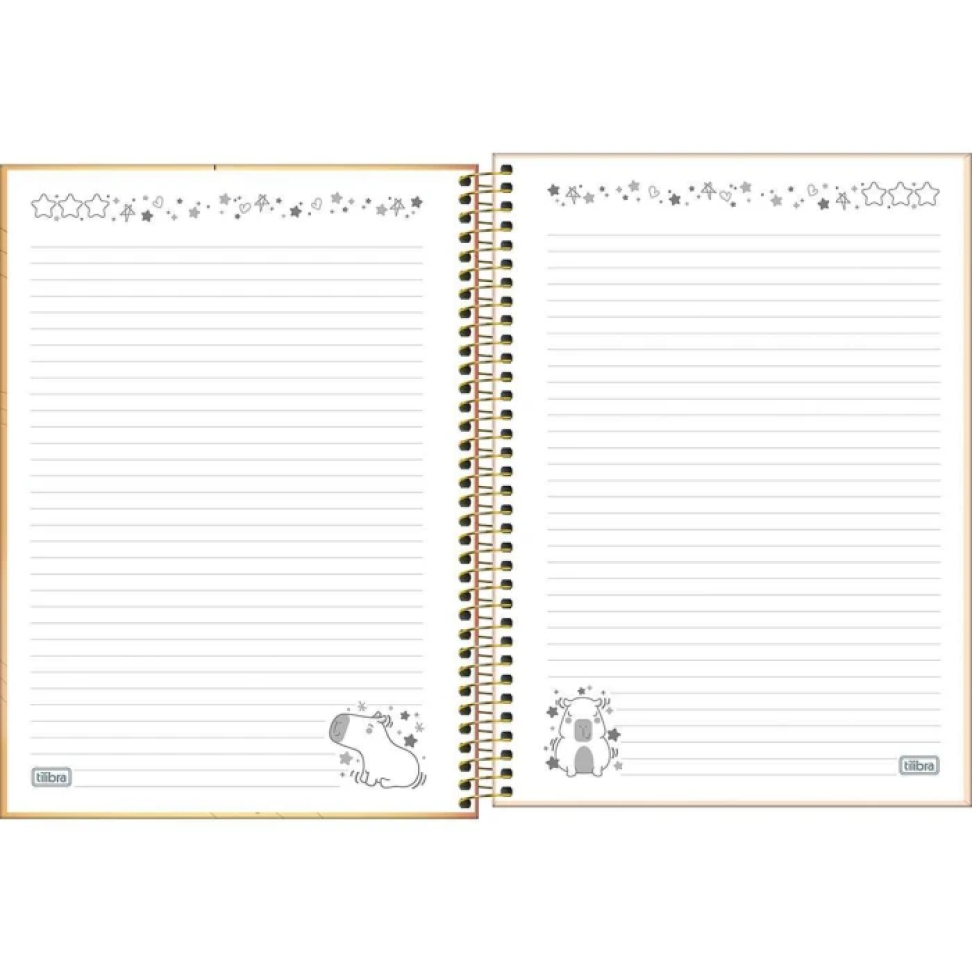 Caderno capa dura 01x1 80 folhas Capivara Club Tilibra - #6