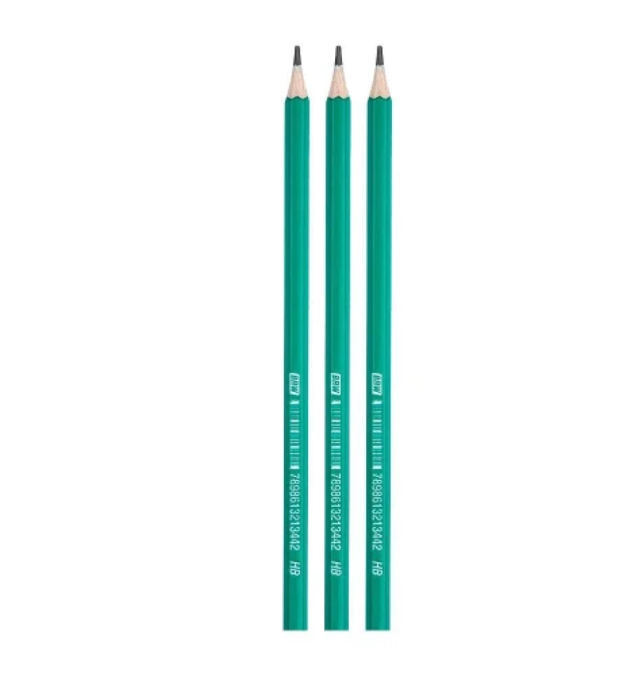 Lápis de Escrever Verde Sextavado – 1 Unidade | BRW